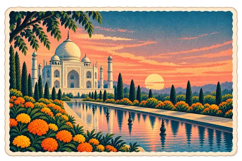 India postcard from the Travary app