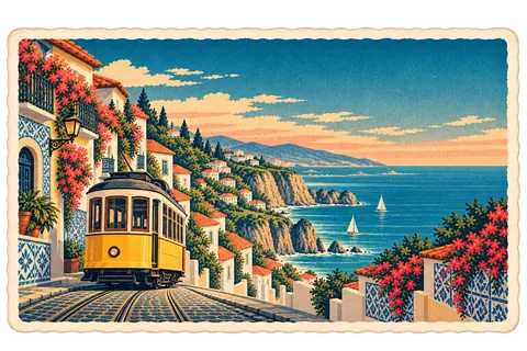 Portugal postcard from the Travary app